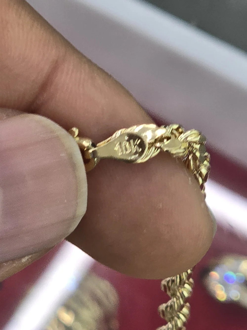10k Real Gold Rope Chain 4mm 20 Inches